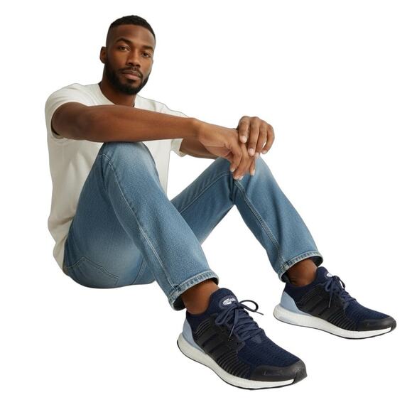 Adidas Climacool Vento Running Shoes – Navy Blue / White (H05262) Mens Size 13 - Picture 2 of 7